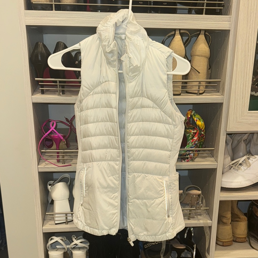 Lululemon Athletica Off-White Quilted Vest